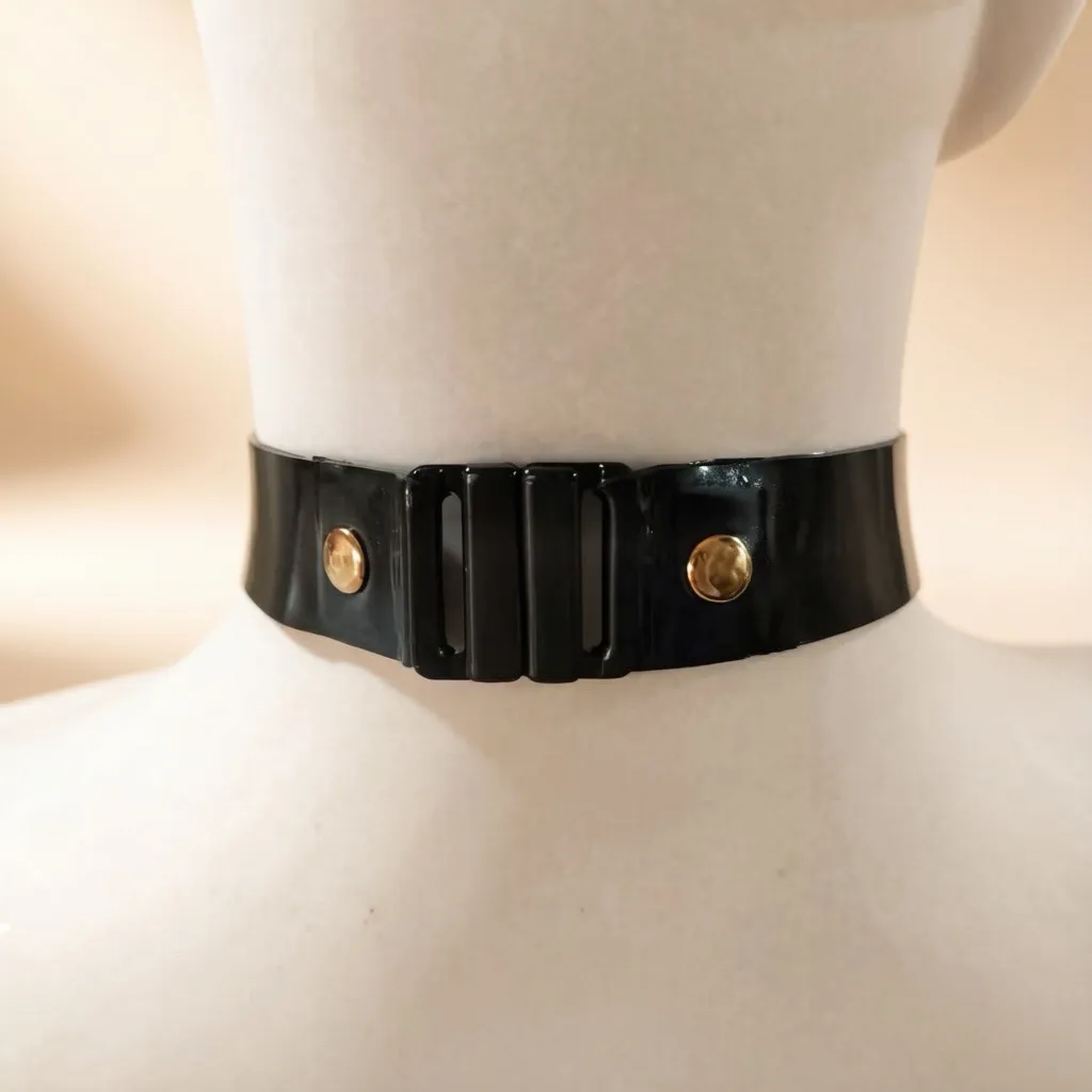 Women's Latex Chocker with Letter view 5