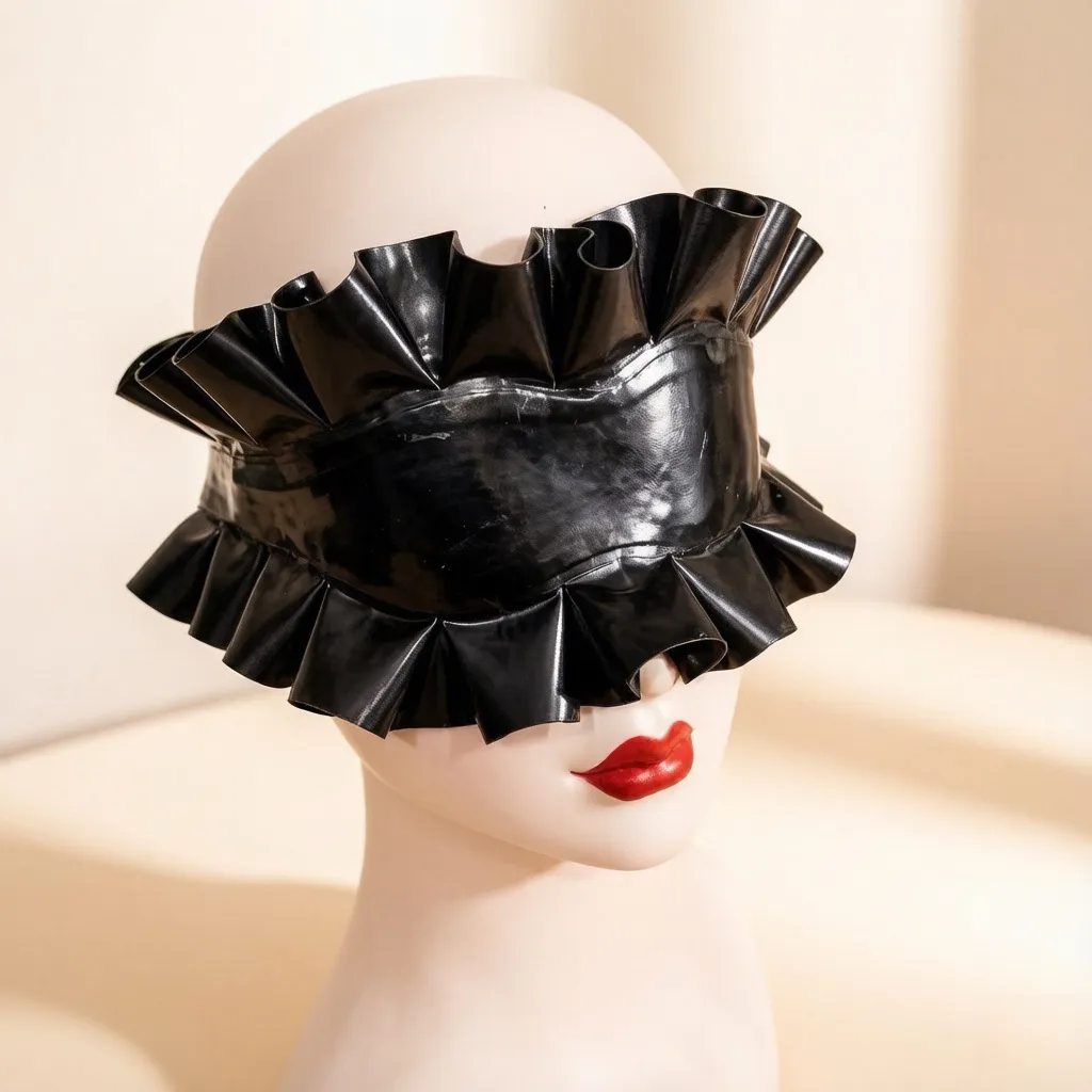 Women's Latex Lace Eye Mask — handmade latex, made to measure
