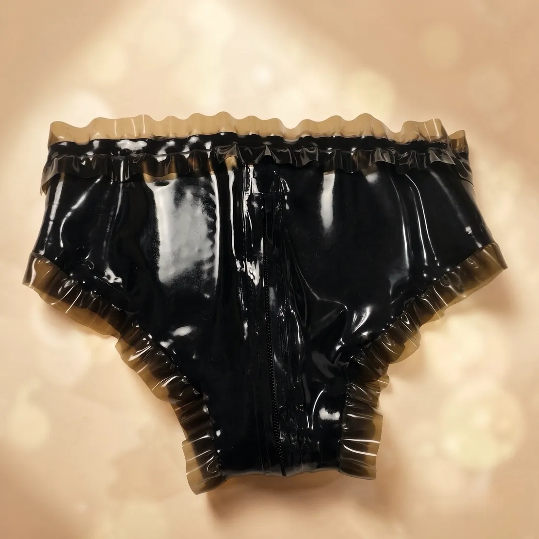 Women's Latex Bow Lace Panties / Underwear view 2
