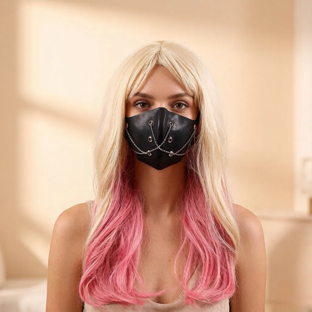 Latex Chain Face Mask — handmade latex, made to measure