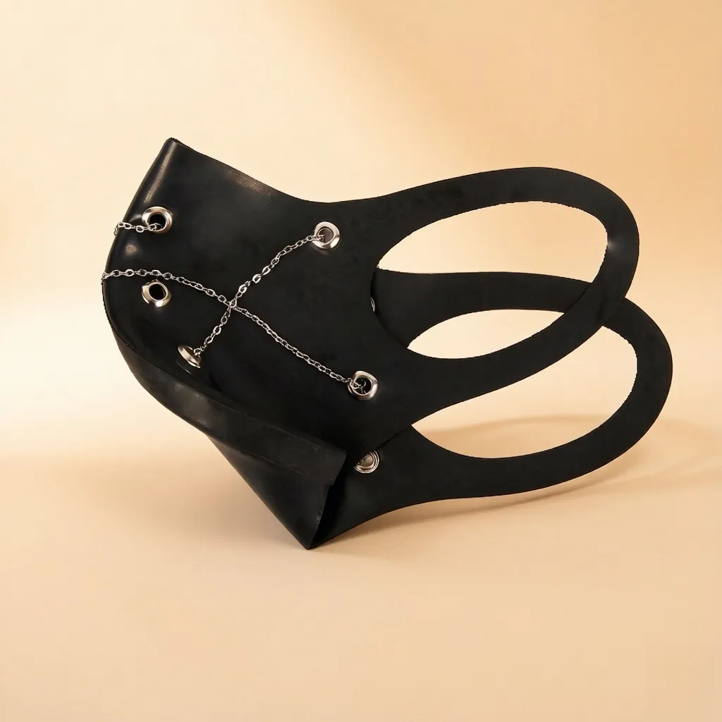 Latex Chain Face Mask view 5