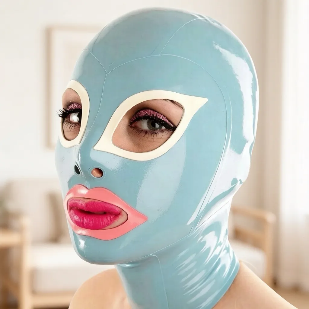 Latex Hood / Mask — Ilaria — handmade latex, made to measure