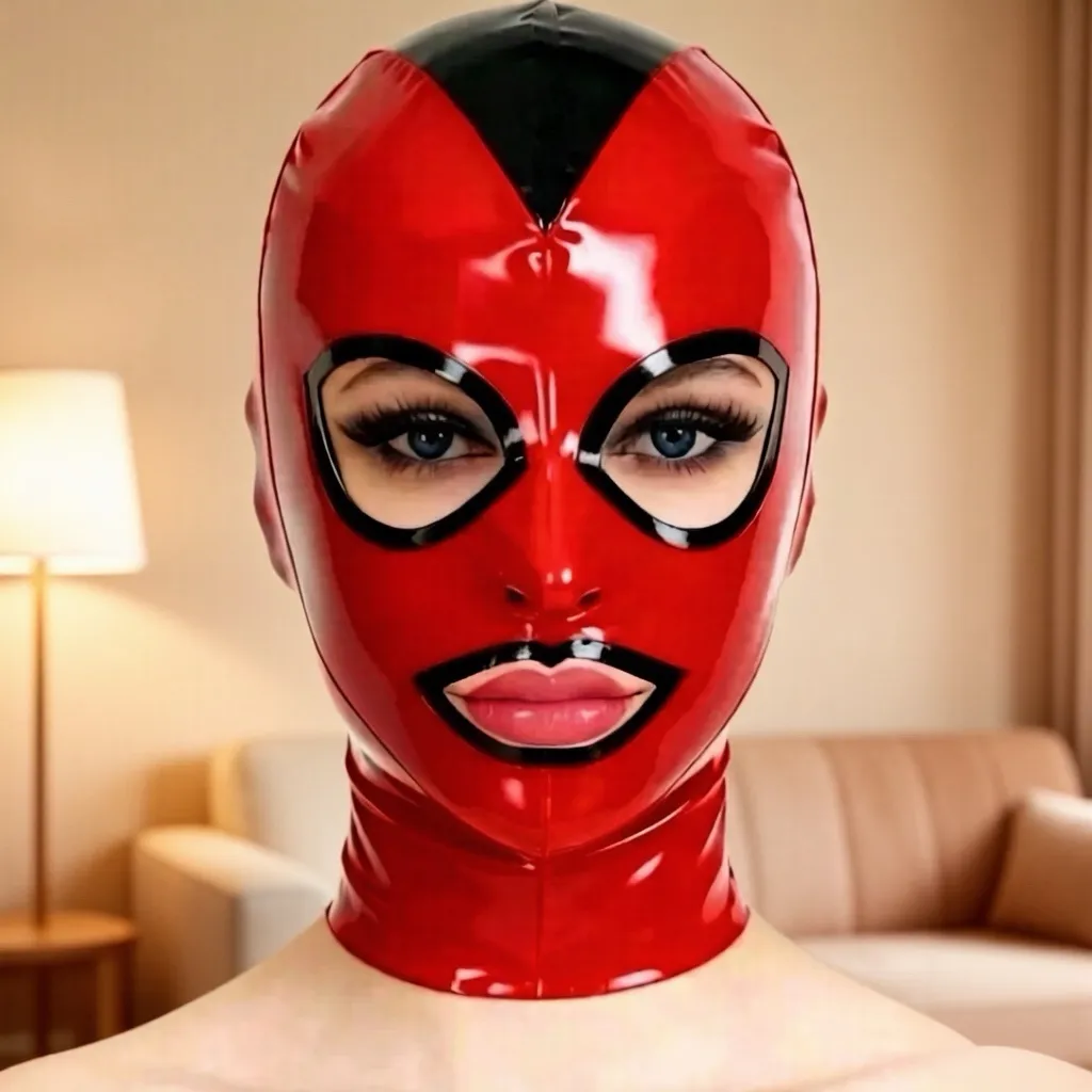 Latex Color-Block Hood / Mask view 2
