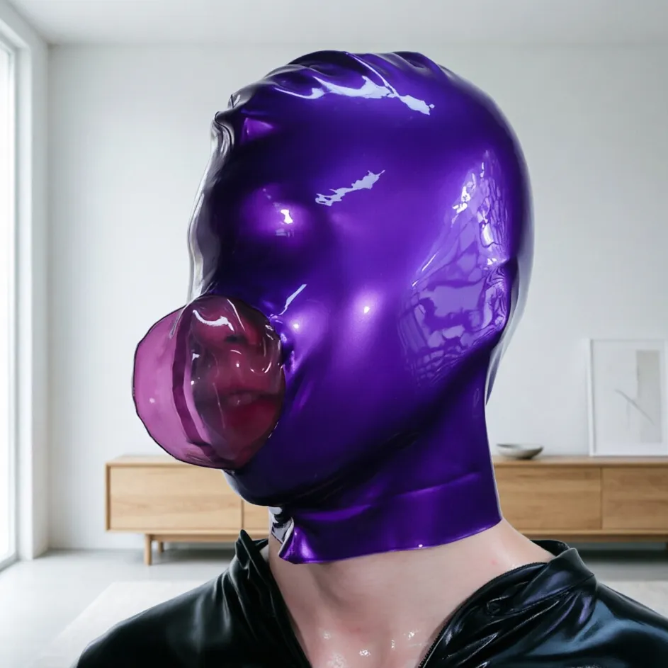 Latex Hood / Mask — Cerys — handmade latex, made to measure