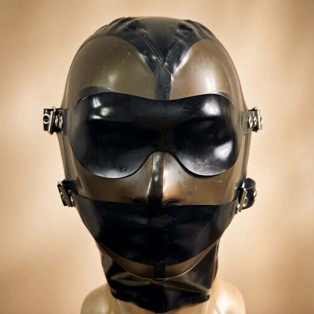 Latex Hood with Eyes&Face Mask — Bellamy — handmade latex, made to measure