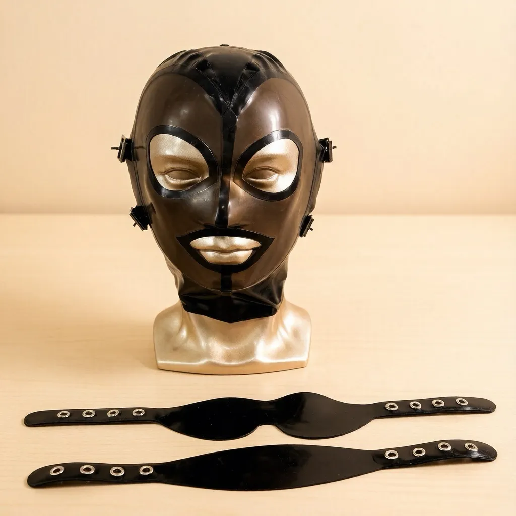 Latex Hood with Eyes&Face Mask — Bellamy view 5