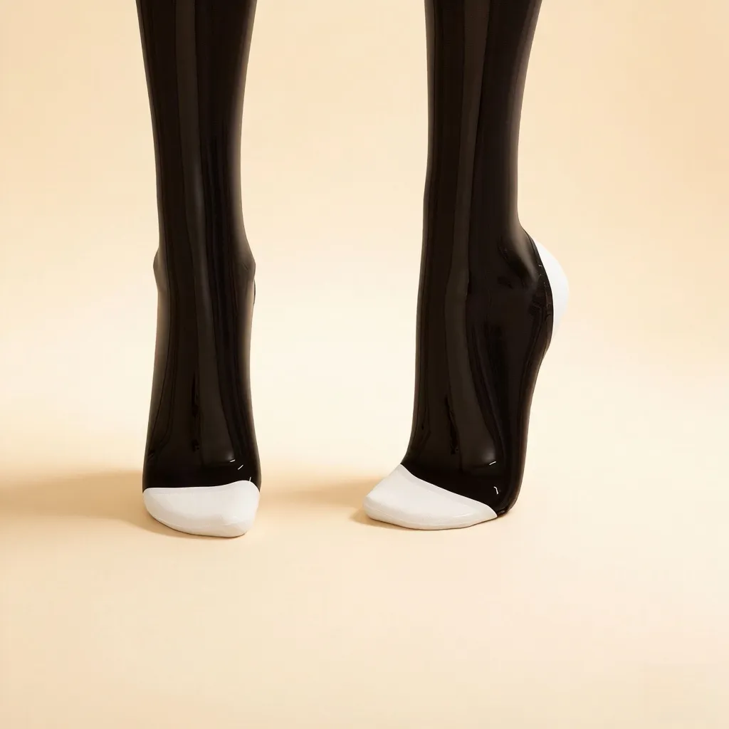 Latex Lace Thigh-high / Over-the-knee Stockings — Delphine view 5